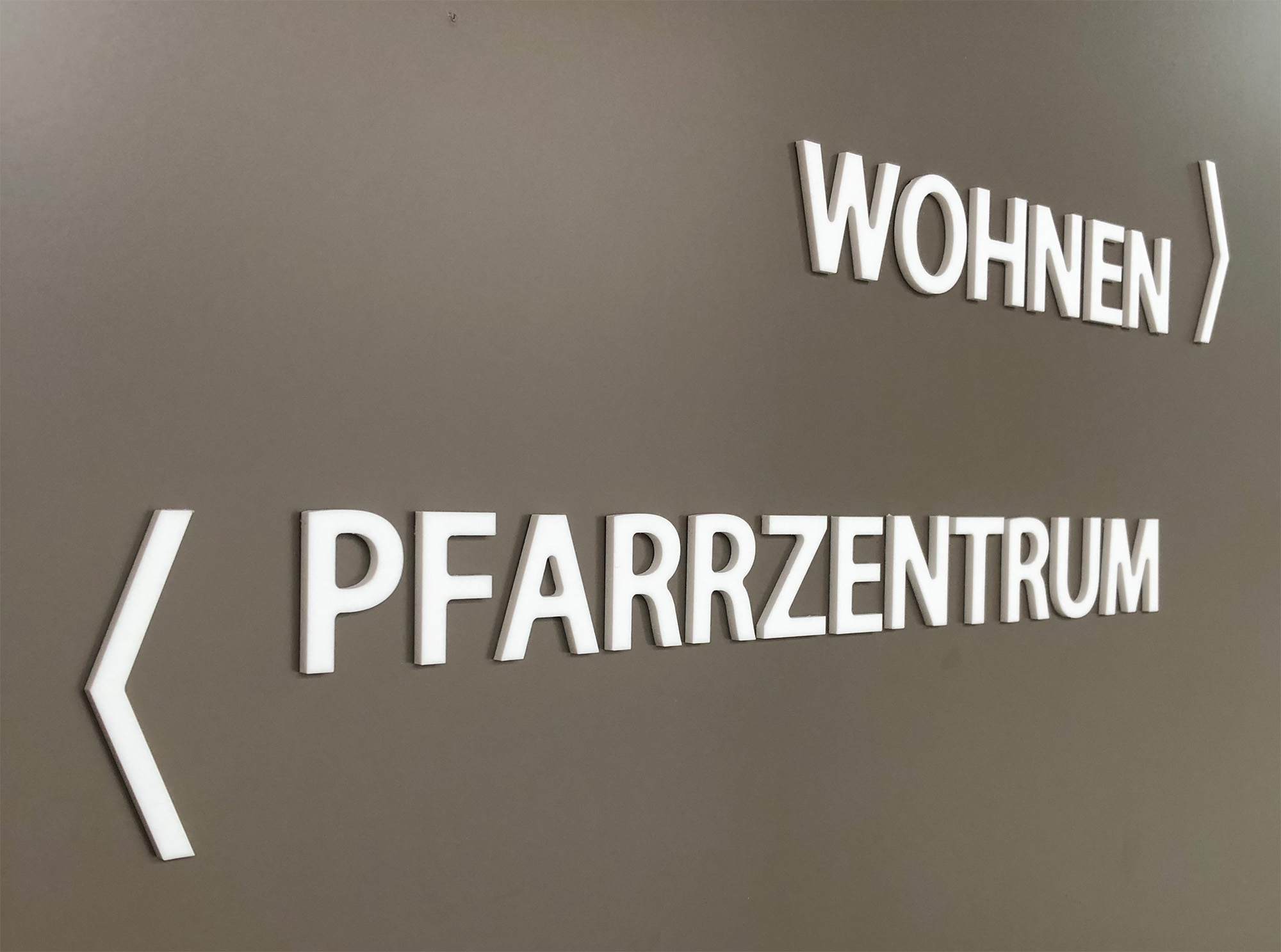Beispielarbeit einer 3D Beschriftung aus dem Hause KBZ Werbetechnik in Köln